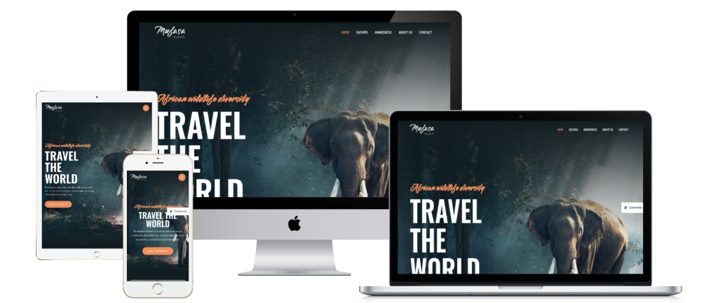 Travel website design